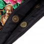 Women National Embroidered Floral Canvas Handbags Casual Clutch Bags 2 Pcs
