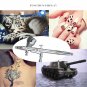 Professional Airbrush Kit Dual Action Gravity Feed spray paint gun 9cc