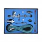 Professional Airbrush Kit Dual Action Gravity Feed spray paint gun 9cc