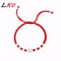 S925 Sterling Silver Bell Lucky Red Rope Shambala Bracelet for man&women gift