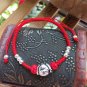 925 Sterling Silver Dog Chinese Zodiac Lucky Red Rope Shamballa Bracelet Handm