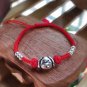 925 Sterling Silver Dog Chinese Zodiac Lucky Red Rope Shamballa Bracelet Handm