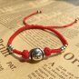925 Sterling Silver Dog Chinese Zodiac Lucky Red Rope Shamballa Bracelet Handm