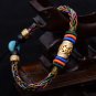 Metal Switch luck bead Eight strands of rope for man women bracelet Thai hand