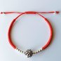 Handmade Friendship  925 Sterling Silver  Lucky  Red Rope  Bracelet   Bangle Wax