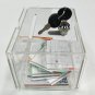 Counter Acrylic Donation Collection Box,Perspex Charity Fundraising Box with Key