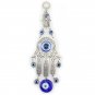 Fatima Hamsa Hand Amulet Evil Blue Eye Metal Ornament Protector Lucky Kabbalah