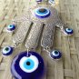 Fatima Hamsa Hand Amulet Evil Blue Eye Metal Ornament Protector Lucky Kabbalah