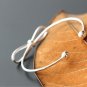 New 925 sterling silver ladies lovely bow opening bracelet factory direct Gift