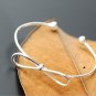 New 925 sterling silver ladies lovely bow opening bracelet factory direct Gift