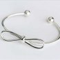 New 925 sterling silver ladies lovely bow opening bracelet factory direct Gift