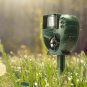 Ultrasonic Animal Repeller Dog Cat Insect Flash Light Repellent Garden Expeller
