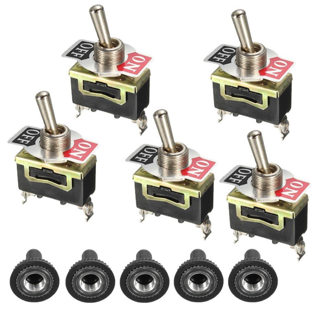 5pcs/Lot Heavy Duty 2 Pin ON/OFF Rocker Toggle Switches Mayitr ...