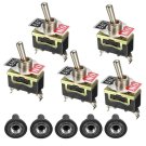5pcs/Lot Heavy Duty 2 Pin ON/OFF Rocker Toggle Switches Mayitr Waterproof Boot