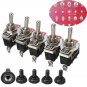 5pcs/Lot Heavy Duty 2 Pin ON/OFF Rocker Toggle Switches Mayitr Waterproof Boot