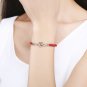 925 Sterling Silver Infinite Heart Knot Red Rope Bracelets For Women Girls Pulse