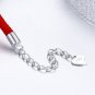 925 Sterling Silver Infinite Heart Knot Red Rope Bracelets For Women Girls Pulse