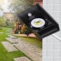 Solar COB LED PIR Motion Sensor Street Light Outdoor Waterproof Garden Pathway S