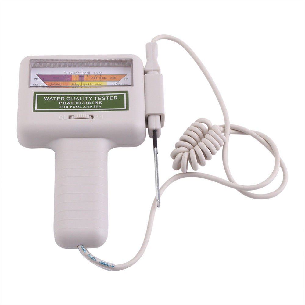 Chlorine Level Meter Digital Water Quality Monitor Portable PH Tester