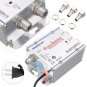 2Way CATV VCR TV Antenna Signal Amplifier 220V Pro Booster Splitter Tv Equipment