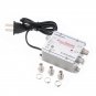 2Way CATV VCR TV Antenna Signal Amplifier 220V Pro Booster Splitter Tv Equipment