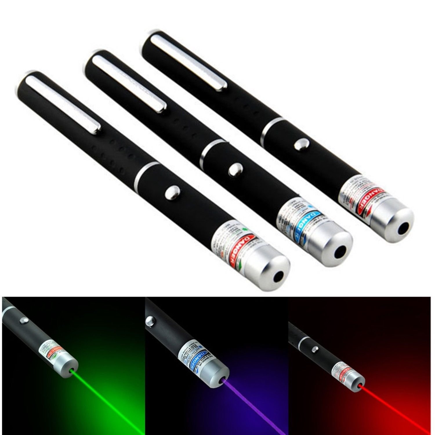 Powerful Military Lazer Pointer Pen 5MW 650nm Red Green Blue Laser Beam Light