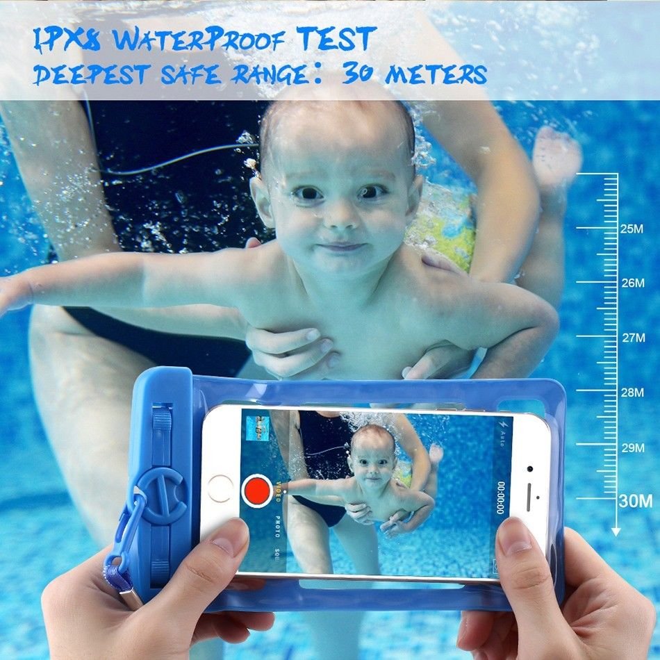 6.2" Universal IPX8 Waterproof Phone Case Protect Your Smartphone Against Water