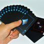 Waterproof PVC Poker High Quality Black Plastic Playing Cards Poker Game Table