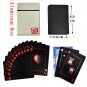 Waterproof PVC Poker High Quality Black Plastic Playing Cards Poker Game Table