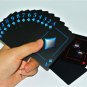 Waterproof PVC Poker High Quality Black Plastic Playing Cards Poker Game Table