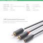 Ugreen RCA Cable 2RCA Male to Female 3.5mm Jack Aduio Cable Aux Cable for iPhone