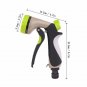 Garden Hose Nozzle Hand Sprayer 8 Pattern Adjustable Heavy Duty Metal Slip Resis