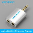 3.5mm Earphone Audio Splitter Connecter Adapter 1 Male to 2 Female PC Mobile MP3