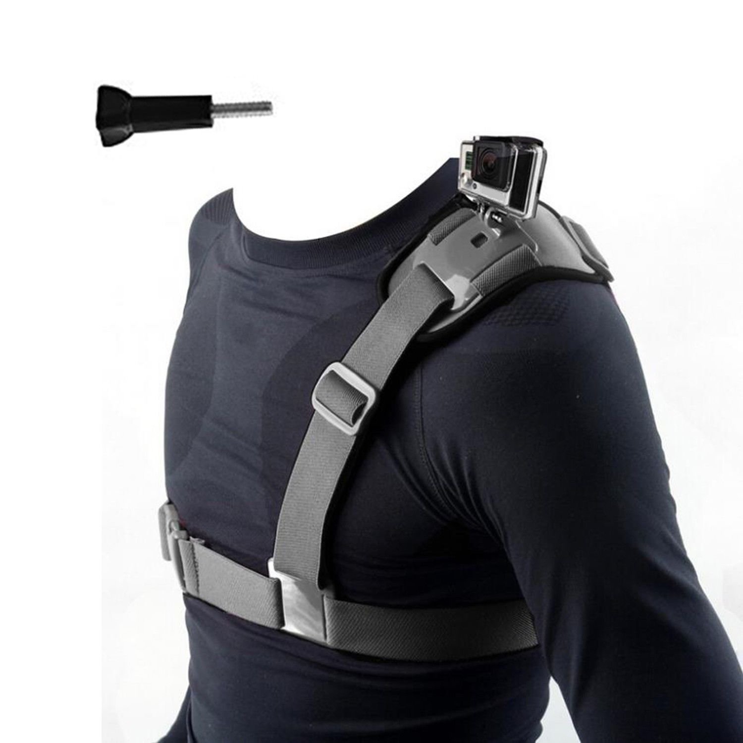 Single Shoulder Chest Belt For Gopro Hero 5 Xiaomi yi 4k Action Camera Mount SJC