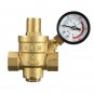 DN25 1 Inch Brass Water Pressure Regulator Valve with Gauge Pressure Water Press