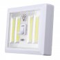 Battery Powered 4 COB LED Night Light Wall Switch Self Stick Closet 6000K White
