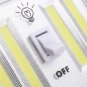 Battery Powered 4 COB LED Night Light Wall Switch Self Stick Closet 6000K White