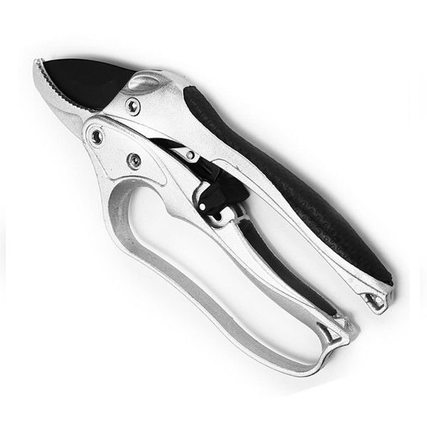 Ratchet Carbon Steel Pruning Shear Gardening Tree Flower Labor Saving Pruner Cut