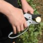 Ratchet Carbon Steel Pruning Shear Gardening Tree Flower Labor Saving Pruner Cut