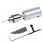 Mini DC 12V Electric Hand Drill Motor PCB Press Drilling Compact Set 0.5-3mm Twi