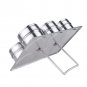 6 Pieces Magnetic Stainless Steel Cruet Condiment Spice Jars Set Salt and Pepper