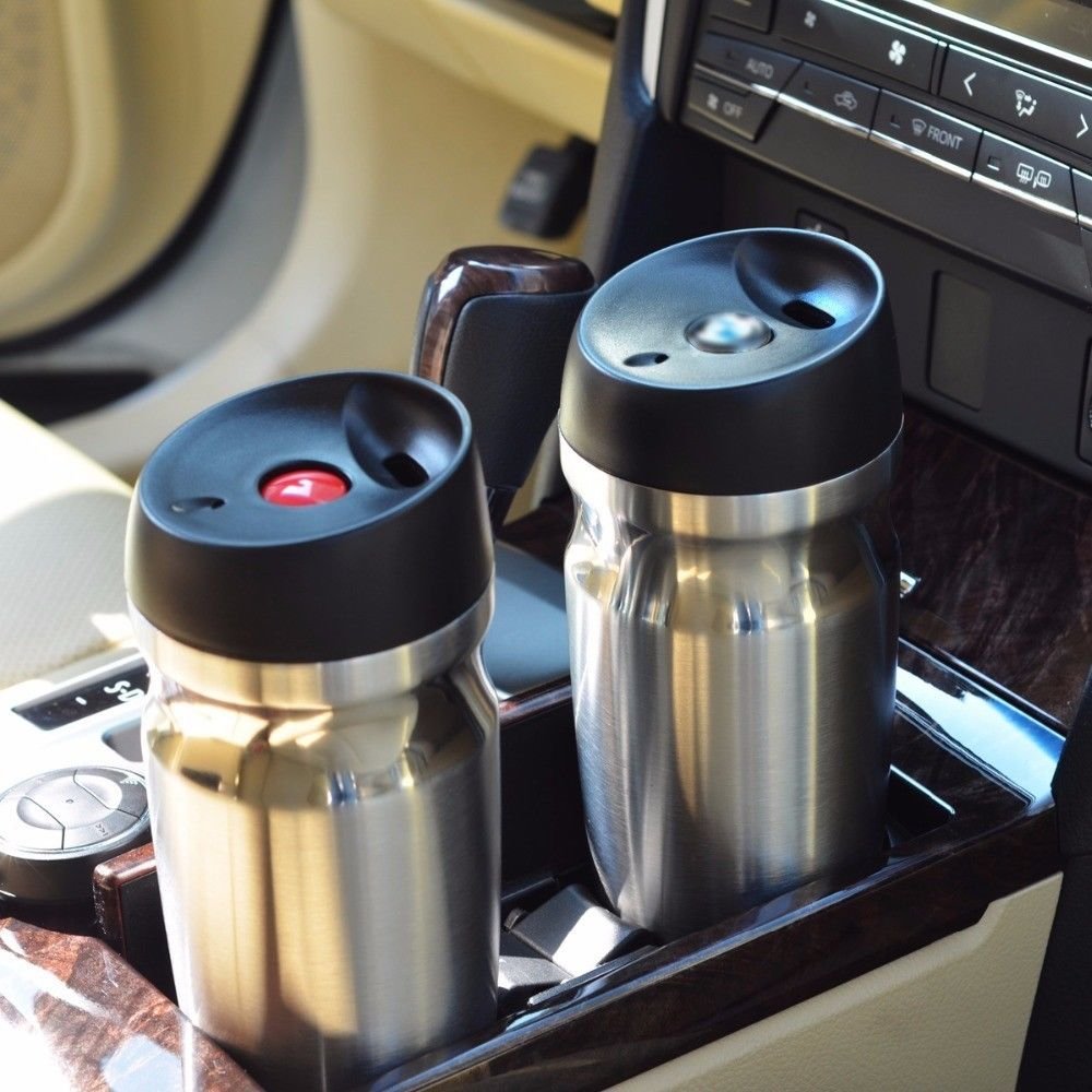 Just Ware Vacuum Insulated Travel Mug Double wall Stainless Steel Tumbler Sweat