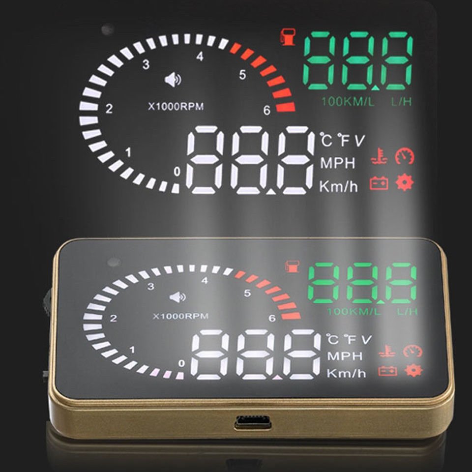X6 3quot Hud Head Up Display OBD2 Vehicle Speedometer Over Speed Alarm