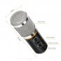 MK-F200FL Professional Handheld Condenser Microphone USB Computer Microphone Sta