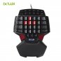 Delux T9 Single Hand Professional Gaming Keyboard LED Backlight Double Space CF