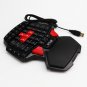 Delux T9 Single Hand Professional Gaming Keyboard LED Backlight Double Space CF