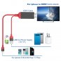 2m HD 1080P 8 Pin to HDMI Cable HDTV AV Adapter Plug and Play for iphone 7 7plus