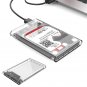 Transparent USB 3.0 External SATA HD HDD 2.5 Inch Hard Drive Disk Storage Box