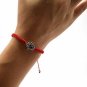 2x Braided Lucky Red Rope KABALLAH Blue Eye Charm Shambala Israeli Bracelets