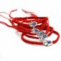 2x Braided Lucky Red Rope KABALLAH Blue Eye Charm Shambala Israeli Bracelets